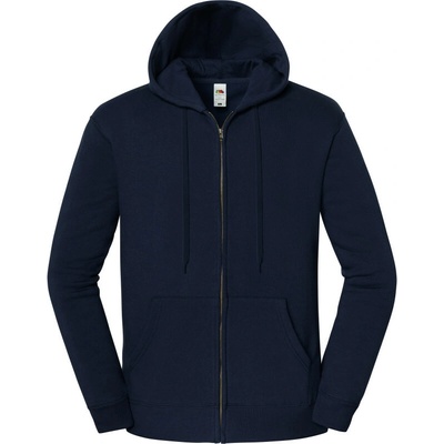 Fruit of the Loom mikina Iconic Premium Hooded Sweat Jacket deep navy