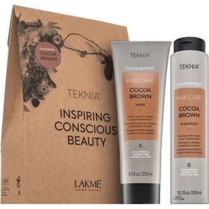 Lakmé Teknia Color Refresh Cocoa Brown Pack Шампоан + Маска за кафява коса 300 ml + 250 ml