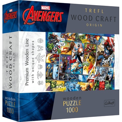 Trefl Drevené 1000 Marvel Universe Komi dielov