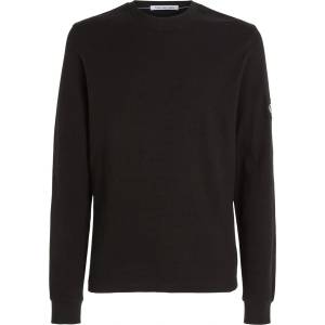 Calvin Klein Jeans Фланелка с дълъг ръкав Calvin Klein Jeans Waffle Long Sleeve Top - CK Black