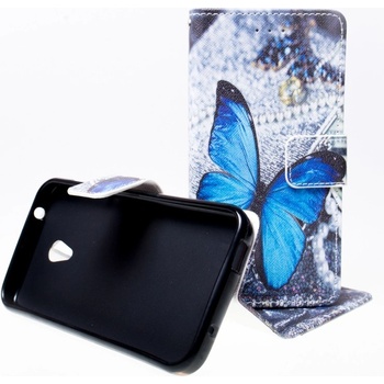Pouzdro Wallet Design Alcatel U5 4047D Motýl