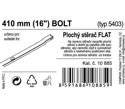 Compass Flat Bulk 410 mm 10885