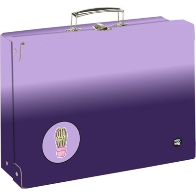 OxyBag Kufrík lamino hranatý A4 Oxy Next Ombre Purple
