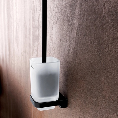 Nimco Maya černá Toaletní WC kartáč s hranatou rukojetí MAC 29094CN-HR-90