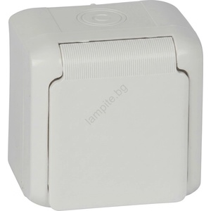 Legrand - Битова стенна розетка FORIX 250V IP44 бяла (LR0109)