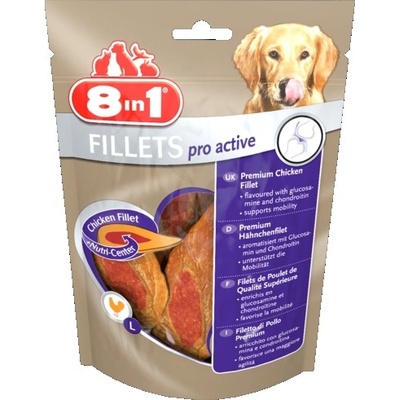 8in1 Fillets Pro Active S - филенца Pro Active за кучета 80 гр