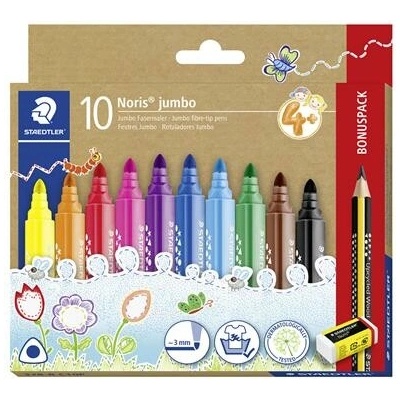 Staedtler Noris jumbo 328 10+1 rôznych farieb