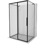 Mexen Rox-3S L кабина за душ 3-стенна плъзгаща лява 140 x 90 см, черна рамка, черна - 8C2L-140-090-70-70-3S-L (8C2L-140-090-70-70-3S-L)