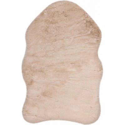 Happy Dekoračná kožušina imitácia ovce, umelá koža, 90 × 60 cm, béžová, HES800BEI6090