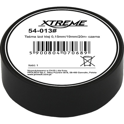 Xtreme Izolačná páska 19 mm x 0,15 mm x 20 m 54-013 čierna