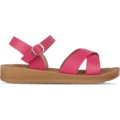 Be You Сандали Be You Ultimate Comfort Cross Strap Sandal - Hot Pink