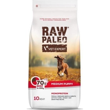 Vetexpert RAW PALEO BEEF Puppy Medium 10 KG
