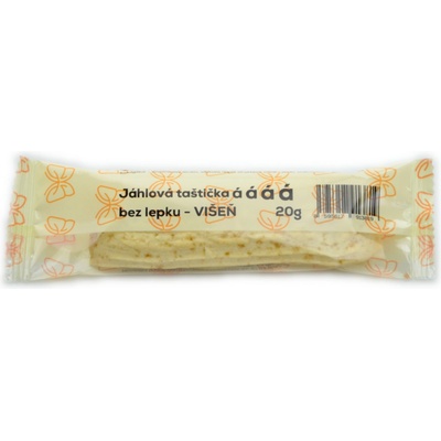 Natural Jihlava Sušenka jáhlová taštička višňová bez lepku mléka a vajec 20 g