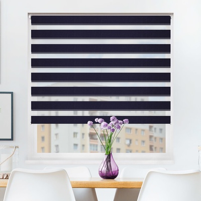 FOA Roleta Deň a noc, BASIC, Námornícka modrá slim, A 040 133 x 240 cm