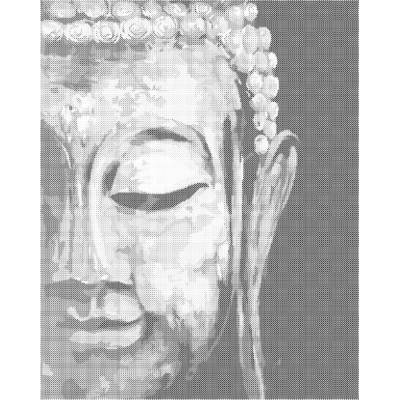 ZUTY Bodkovanie - BUDDHA Rámovanie: bez rámu a bez vypnutia plátna, Rozmer: 40x50 cm