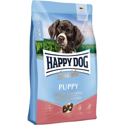 Happy Dog Supreme Sensible 2x10кг Sensible Puppy Happy Dog Supreme суха храна за кучета, със сьомга с картофи