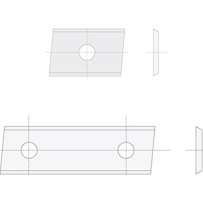 IGM N014 Žiletka tvrdokovová Z2 zkosená - 30x12x1,5 UNI L