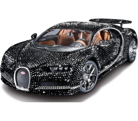 Bburago Bugatti Chiron Crystal version 1:18