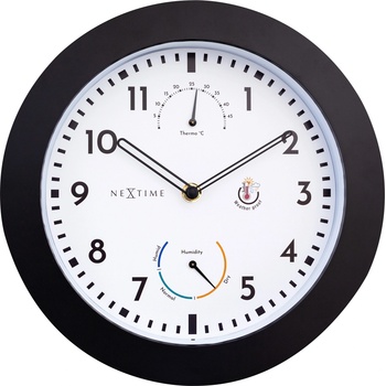 NeXtime Часовник с термометър и хигрометър Daisy (4319)