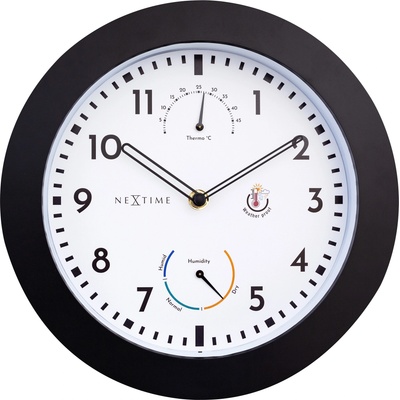 NeXtime Часовник с термометър и хигрометър Daisy (4319)