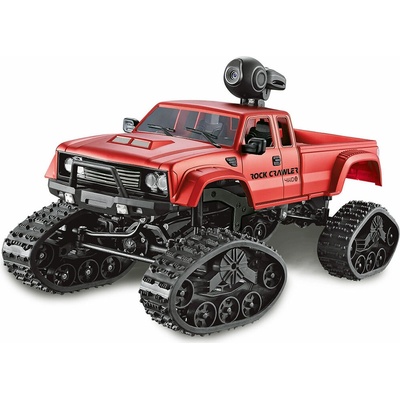 Amewi Pickup Truck FPV čierna komutátorový RC model auta elektrický crawler 4WD 4x4 RtR 2,4 GHz 1:16