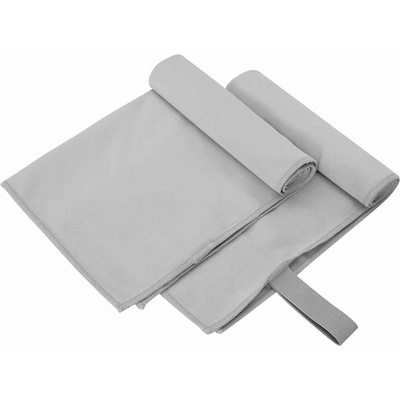 vidaXL Спортни кърпи 2 pcs Сив 50 x 30 cm Полиестер и полиамид (42011467)