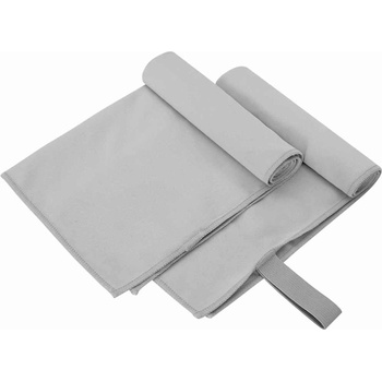 Image 1 of vidaXL Спортни кърпи 2 pcs Сив 50 x 30 cm Полиестер и полиамид (42011467)