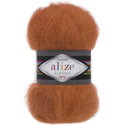 Alize Mohair classic 36 rezavá