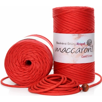 Bavlněná šňůra Abigail 5 mm melounová 11