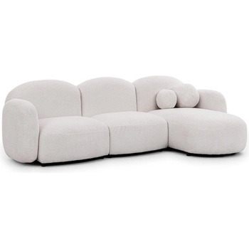 ROPEZ Кремав ъглов диван от букле (десен ъгъл) Orbit - Ropez (Orbit A+1,5+1,5+OT+A Quelle 01 Standard)