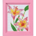 Pixelhobby Мозайка с рамка и пиксели Classic, Pixelhobby - Цветя (31282)