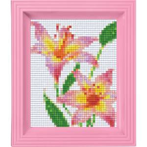 Pixelhobby Мозайка с рамка и пиксели Classic, Pixelhobby - Цветя (31282)
