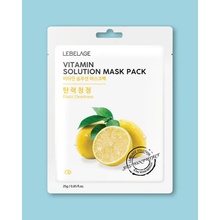 Lebelage Solution Mask Tonizačná textilná pleťová maska Vitamin 23 ml 1 ks