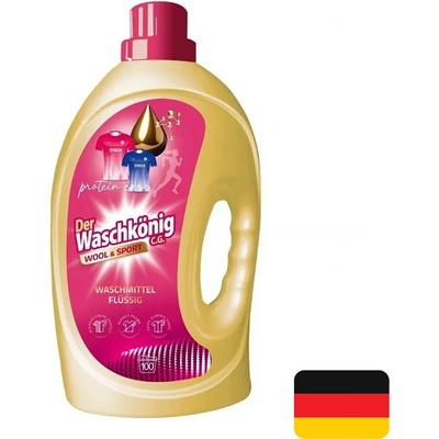 Der Waschkönig Protein Care Wool and Sport Prací gel 100 PD 3 l