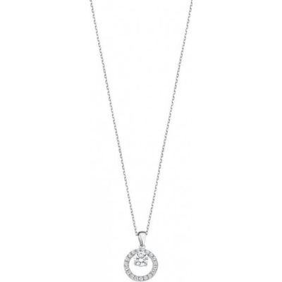 Lotus Silver Očarujúce strieborný náhrdelník s čírymi zirkónmi LP3080-1 / 1