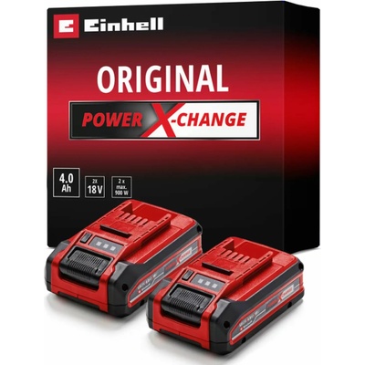 Einhell PXC 2x 18V/4,0Ah Twinpack 4511629
