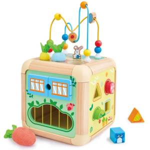 Hape Занимателен куб Hape - С активности, 8 части (H0527)