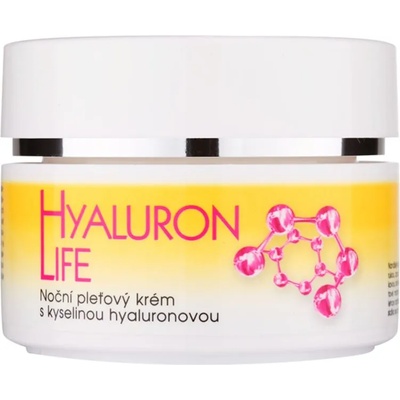 Bione Cosmetics Hyaluron Life нощен крем за лице с хиалуронова киселина 51ml