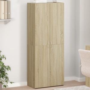 vidaXL Шкаф за документи, сонома дъб, 60x32x153 см, инженерно дърво (3276646)