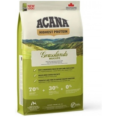 ACANA Grassland суха храна за кучета - 11.4кг