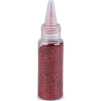 Glitry / třpytky s aplikátorem 20 g červená 1 ks
