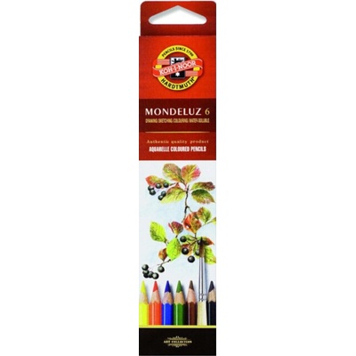 KOH-I-NOOR Mondeluz 3715/6 Комплект акварелни моливи 6 бр (3715006001KS)