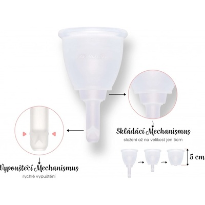 LunaCup Vypúšťací menštruačný kalíšok Väčšia 2