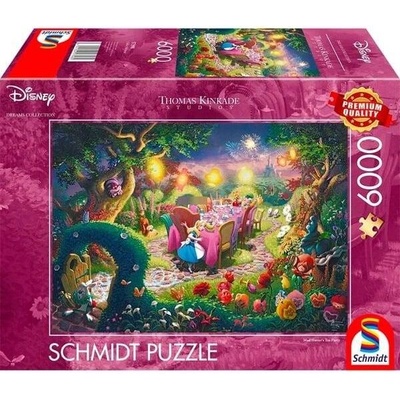 Schmidt Spiele Schmidt Spiele Thomas Kinkade Studios: Disney Dreams Collection - Алиса в страна на чудесата и чаеното парти на Лудия Шапкар пъзел (57398)