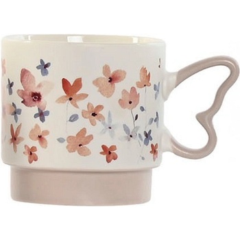 Item international Порцеланова чаша с цветя 350мл, 9х7.3х8.8см (2031)