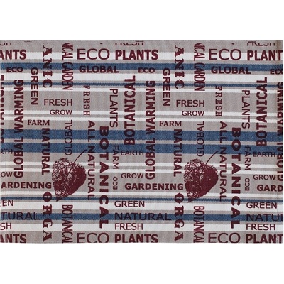 SCANquilt prostírání Muri text eco šedomodrá 30x45cm
