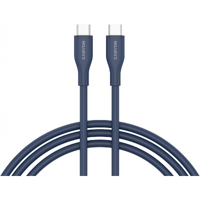 CANYON cable CC60SC10 C-C 60W 1m Silicon Dark blue (AS-CNS-CC60SC10DB)