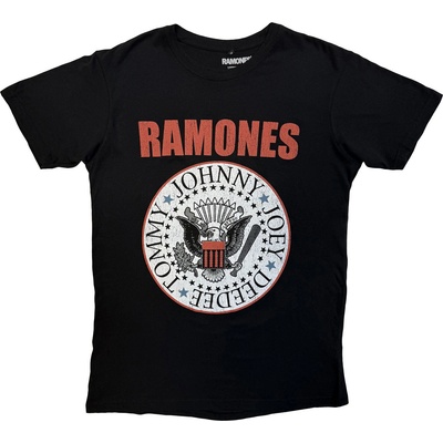 Ramones Hey Ho Red Block Text (Carbon Back Print) Black XL Риза (RACBN78MB04)