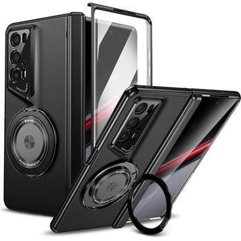 Huawei Honor Magic V2 RSR Porsche Design Gold Medal калъф с въртящ се пръстен - черен / червен / златист / сребрист