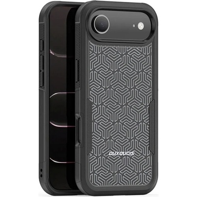 Dux Ducis iPhone Air DUX DUCIS SHLD защитен силиконов протектор за телефон със силна устойчивост на удар, геометричен модел, BLACK GP-178367 (GP-178367)